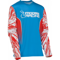 Παιδική μπλούζα motocross MOOSE RACING AGROID WHITE/RED/BLUE
