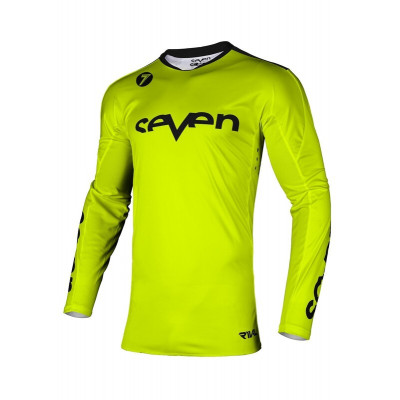 Μπλούζα μηχανής motocross SEVEN RIVAL STAPLE FLO YELLOW