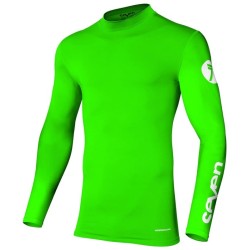 Μπλούζα motocross SEVEN ZERO COMPRESSIONS FLO GREEN