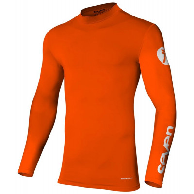 Μπλούζα μηχανής motocross SEVEN ZERO COMPRESSIONS FLO ORANGE