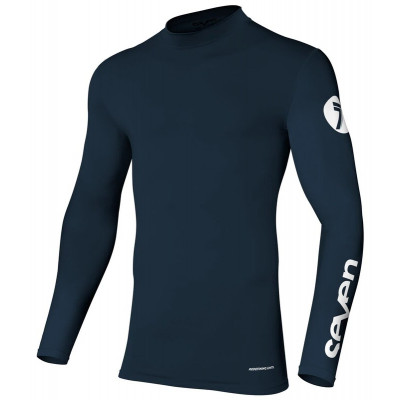 Μπλούζα μηχανής motocross SEVEN ZERO COMPRESSIONS LASER CUT NAVY