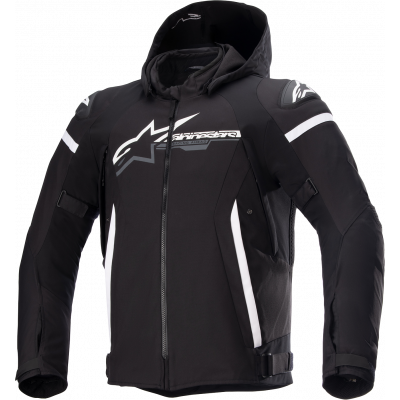 Μπουφάν μηχανής ALPINESTARS Zaca Waterproof ΜΑΥΡΟ/ΑΣΠΡΟ