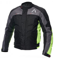Μπουφάν μηχανής ADRENALINE PYRAMID 2.0 BLACK/GREY/FLUO