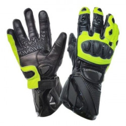 Δερμάτινα γάντια μηχανής ADRENALINE LYNX SPORT BLACK/FLUO
