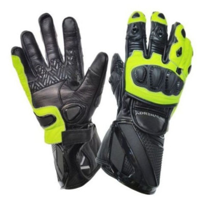 Δερμάτινα γάντια μηχανής ADRENALINE LYNX SPORT BLACK/FLUO