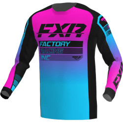 Μπλούζα motocross FXR CLUTCH MX23 BLACK SKY PINK