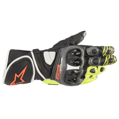 Γάντια μηχανής ALPINESTARS GP PLUS R V2 BLACK/FLUO YELLOW/GREY