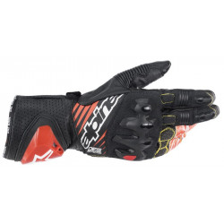 Γάντια μηχανής ALPINESTARS GP TECH V2 BLACK/FLUO RED/WHITE