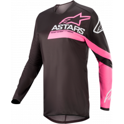 Γυναικεία μπλούζα motocross ALPINESTARS Stella Fluid Chase S21 BLACK/PINK
