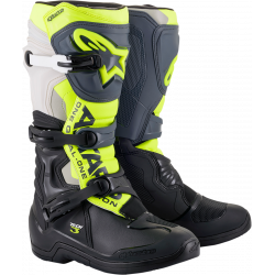 Μπότες μηχανής motocross ALPINESTARS TECH3 BLACK/GREY/YELLOW