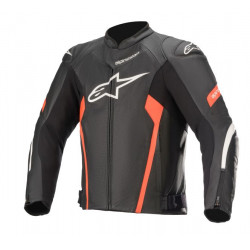 Δερμάτινο μπουφάν μηχανής ALPINESTARS FASTER V2 AIRFLOW ΜΑΥΡΟ/ΚΟΚΚΙΝΟ