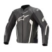 Δερμάτινο μπουφάν μηχανής ALPINESTARS FASTER V2 AIRFLOW ΜΑΥΡΟ/ΑΣΠΡΟ thumb
