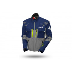 Μπουφάν μηχανής Enduro UFO TAIGA BLUE/NEON YELLOW