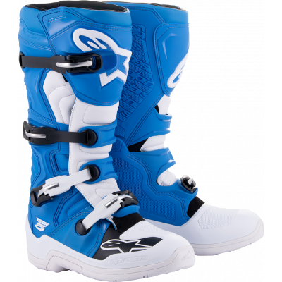 Μπότες μηχανής motocross ALPINESTARS TECH 5 ΜΠΛΕ/ΑΣΠΡΟ