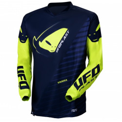 Μπλούζα motocross UFO KIMURA BLUE/NEON YELLOW