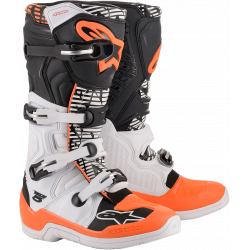 Μπότες μηχανής motocross ALPINESTARS TECH 5 ΑΣΠΡΟ/ΜΑΥΡΟ/ΠΟΡΤΟΚΑΛΙ
