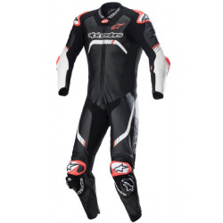 Δερμάτινη στολή μηχανής ALPINESTARS GP TECH V4 ΜΑΥΡΟ/ΑΣΠΡΟ