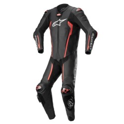 Δερματινη στολή αναβάτη ALPINESTARS Coveralls MISSILE V2 BLACK/FLUO RED