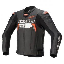 Δερμάτινο μπουφάν μηχανής ALPINESTARS MISSILE V2 IGNITION BLACK/FLUO RED