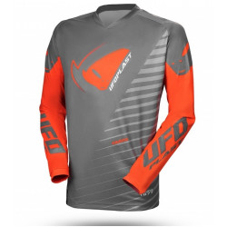 Μπλούζα motocross UFO KIMURA ΓΚΡΙ/ΠΟΡΤΟΚΑΛΙ