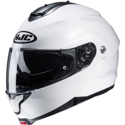 Κράνος μηχανής HJC C91 GLOSS WHITE FLIP-UP