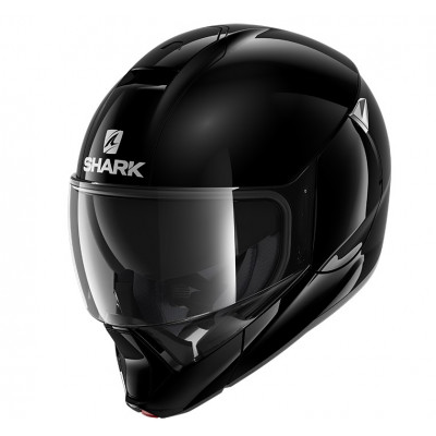 Κράνος μηχανής SHARK EVOJET BLACK GLOSS FLIP UP - MODULAR