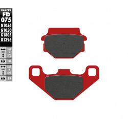 Τακάκια μοτοσυκλέτας Εμπρός / Πίσω Galfer TRIAL TOP FD075G1805