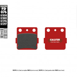 Τακάκια μοτοσυκλέτας Εμπρός / Πίσω Galfer TRIAL TOP FD076G1805
