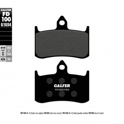 Τακάκια μοτοσυκλέτας Εμπρός Galfer SEMI METAL FD100G1054 Τακάκια μοτοσυκλέτας Εμπρός Galfer SEMI METAL FD100G1054