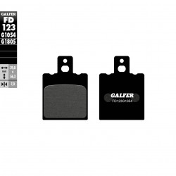 Πίσω τακάκια φρένων μοτοσυκλέτας Galfer SEMI METAL FD123G1054