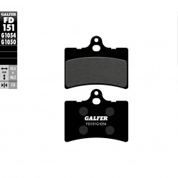 Τακάκια μοτοσυκλέτας Εμπρός / Πίσω Galfer SEMI METAL FD151G1054
