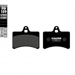 Πίσω τακάκια φρένων μοτοσυκλέτας Galfer SEMI METAL FD159G1054