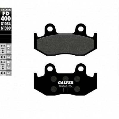 Πίσω τακάκια φρένων μοτοσυκλέτας Galfer SEMI METAL FD400G1054