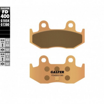 Πίσω τακάκια φρένων μοτοσυκλέτας Galfer SINTERED SCOOTER COMPOUND FD400G1380