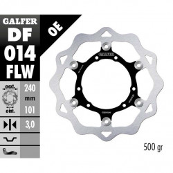 Δισκόπλακα μοτοσυκλέτας πίσω GALFER πλευστή 240x3mm DF014FLW Δισκόπλακα μοτοσυκλέτας πίσω GALFER πλευστή 240x3mm DF014FLW