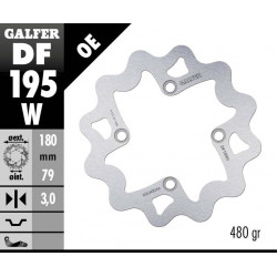 Δισκόπλακα μοτοσυκλέτας εμπρός/πίσω Galfer WAVE FIXED DISC WAVE FIXED 180x3mm DF195W Δισκόπλακα μοτοσυκλέτας εμπρός/πίσω Galfer WAVE FIXED DISC WAVE FIXED 180x3mm DF195W