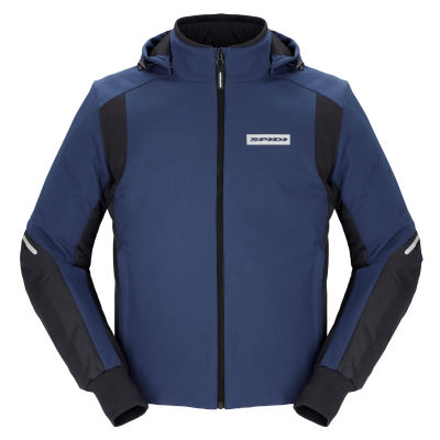 Μπουφάν μηχανής SPIDI Hoodie Armor H2Out ΜΑΥΡΟ/ΜΠΛΕ