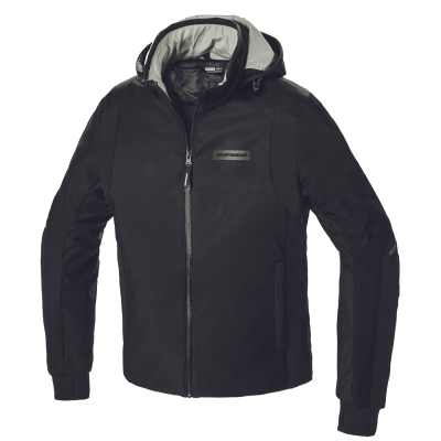 Μπουφάν μηχανής SPIDI Hoodie Armor H2Out ΜΑΥΡΟ