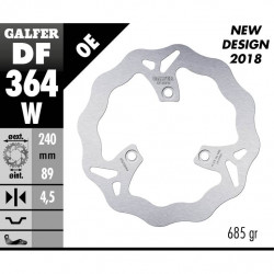 Δισκόπλακα μοτοσυκλέτας εμπρός/πίσω Galfer WAVE FIXED DISC WAVE FIXED 240x4,5mm DF364W Δισκόπλακα μοτοσυκλέτας εμπρός/πίσω Galfer WAVE FIXED DISC WAVE FIXED 240x4,5mm DF364W