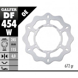 Δισκόπλακα μοτοσυκλέτας εμπρός Galfer WAVE FIXED  DISC WAVE FIXED 245x4mm DF454W
