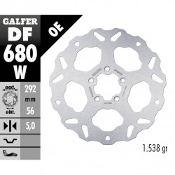 Δισκόπλακα μοτοσυκλέτας εμπρός Galfer WAVE FIXED  DISC WAVE FIXED DF680W