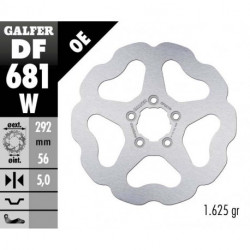 Πίσω δισκόπλακα μοτοσυκλέτας Galfer WAVE FIXED  DISC WAVE FIXED 292x6.4mm DF681W