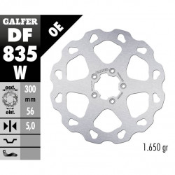 Δισκόπλακα μοτοσυκλέτας εμπρός Galfer BRAKE TRACK WAVE 300x5mm DF835W Δισκόπλακα μοτοσυκλέτας εμπρός Galfer BRAKE TRACK WAVE 300x5mm DF835W