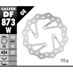 Πίσω δισκόπλακα μοτοσυκλέτας Galfer BRAKE TRACK WAVE 165x3mm DF873W Πίσω δισκόπλακα μοτοσυκλέτας Galfer BRAKE TRACK WAVE 165x3mm DF873W