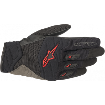 Γάντια μηχανής ALPINESTARS SHORE ΜΑΥΡΟ/ΚΟΚΚΙΝΟ