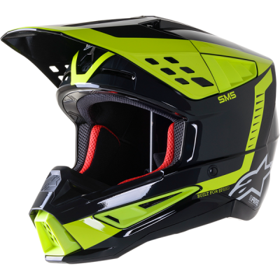 Κράνος μηχανής motocross ALPINESTARS SM5 BEAM BLACK/YELLOW