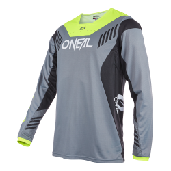 Μπλούζα ποδηλασίας O'NEAL ELEMENT FR HYBRID V.22 GRAY/NEON YELLOW