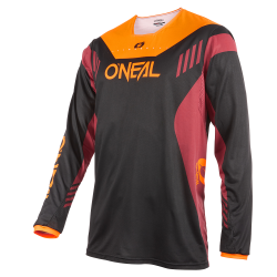 Μπλούζα ποδηλασίας O'NEAL ELEMENT FR HYBRID V.22 BLACK/RED/ORANGE