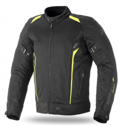 Μπουφάν μηχανής 70 DEGREES TOURING BLACK/FLUO YELLOW