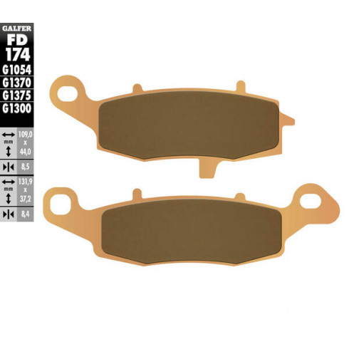 Τακάκια μοτοσυκλέτας Εμπρός Galfer SINTERED COMPOUND FD174G1375 Τακάκια μοτοσυκλέτας Εμπρός Galfer SINTERED COMPOUND FD174G1375